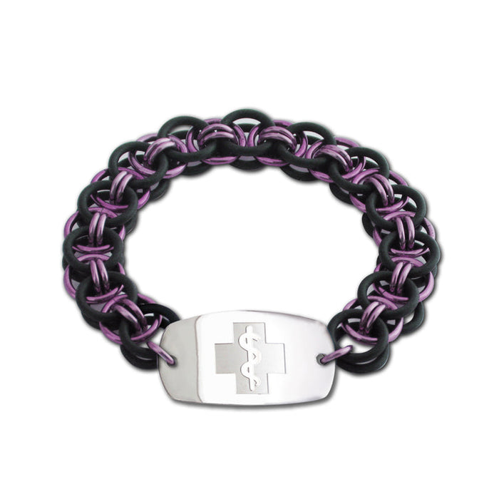 Helm Stretch Bracelet - Black & Pink Ice
