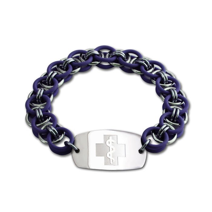 Helm Stretch Bracelet - Purple & Black Ice