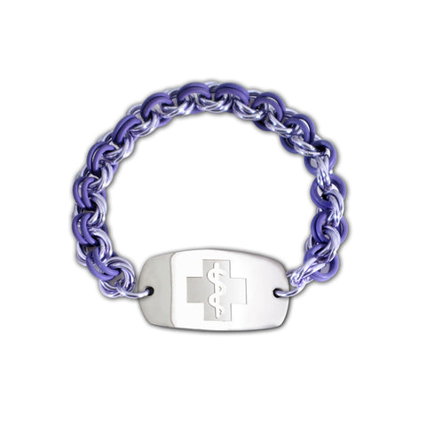 Mini Mail Bracelet - Small Emblem - No Clasp - Lilac