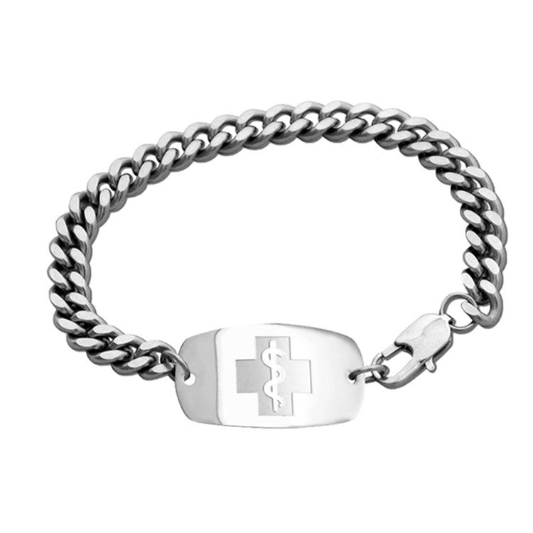 Quantum Bracelet - Small Emblem - Long Chain - Lobster or Safety Clasp