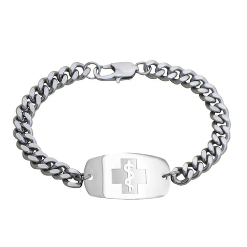 Quantum Bracelet - Small Emblem - Split Chain - Lobster or Safety Clasp