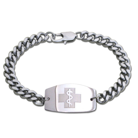 Quantum Bracelet - Large Emblem - Split Chain - Lobster or Safety Clasp
