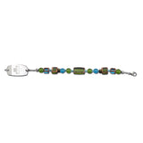 Stained Glass Bracelet - Aqua & Olivine - Not For Children 12 & Under