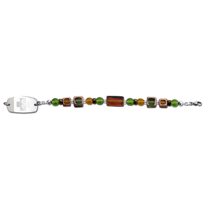 Stained Glass Bracelet - Topaz & Olivine
