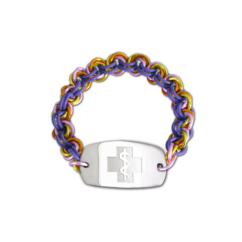 Mini Mail Bracelet - Small Emblem - No Clasp - Sunset